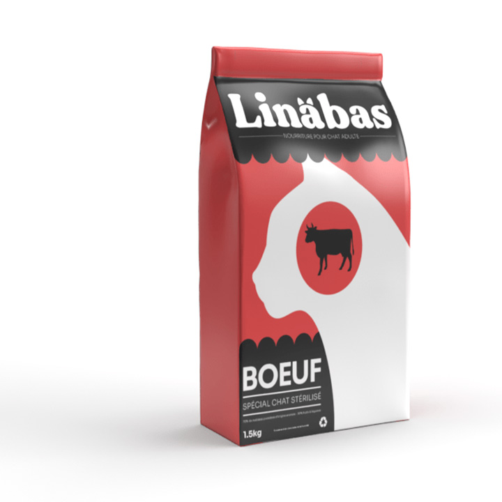 les 4 paquets de croquettes